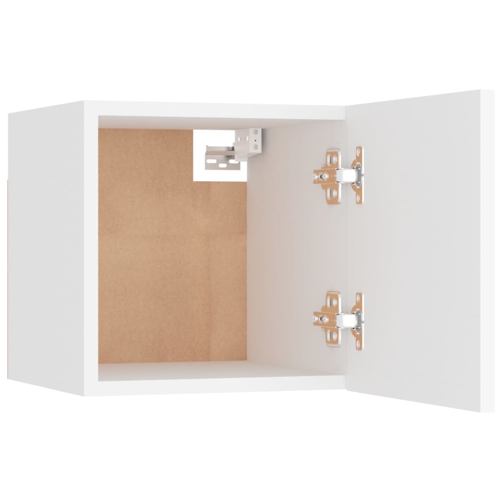 vidaXL Muebles de pared para TV 2 uds blanco 30,5x30x30 cm