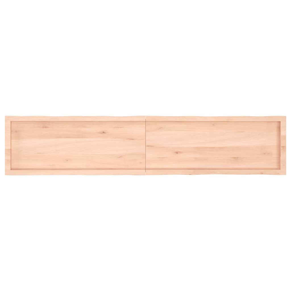 vidaXL Tablero de mesa madera maciza borde natural 200x40x(2-6) cm