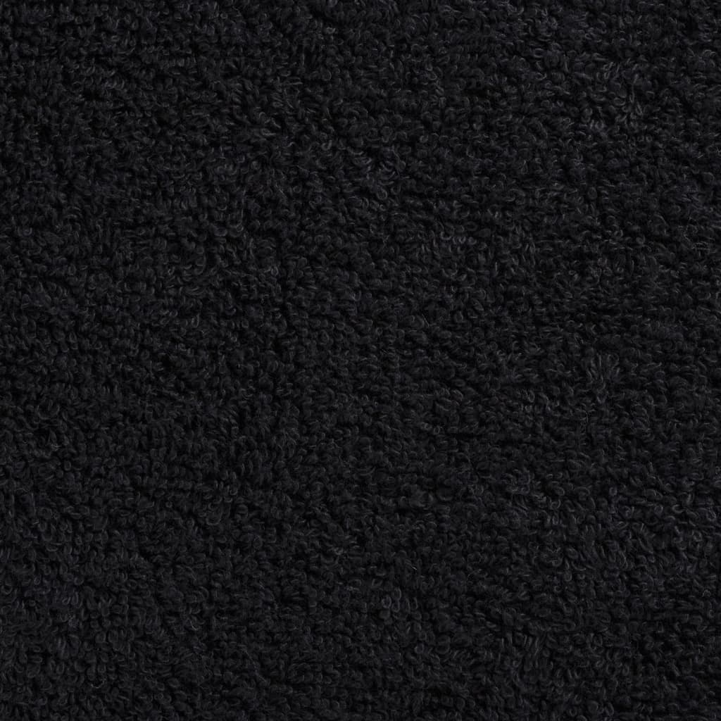 vidaXL Toallas SOLUND 4 unidades negro 30x30 cm 600 gsm