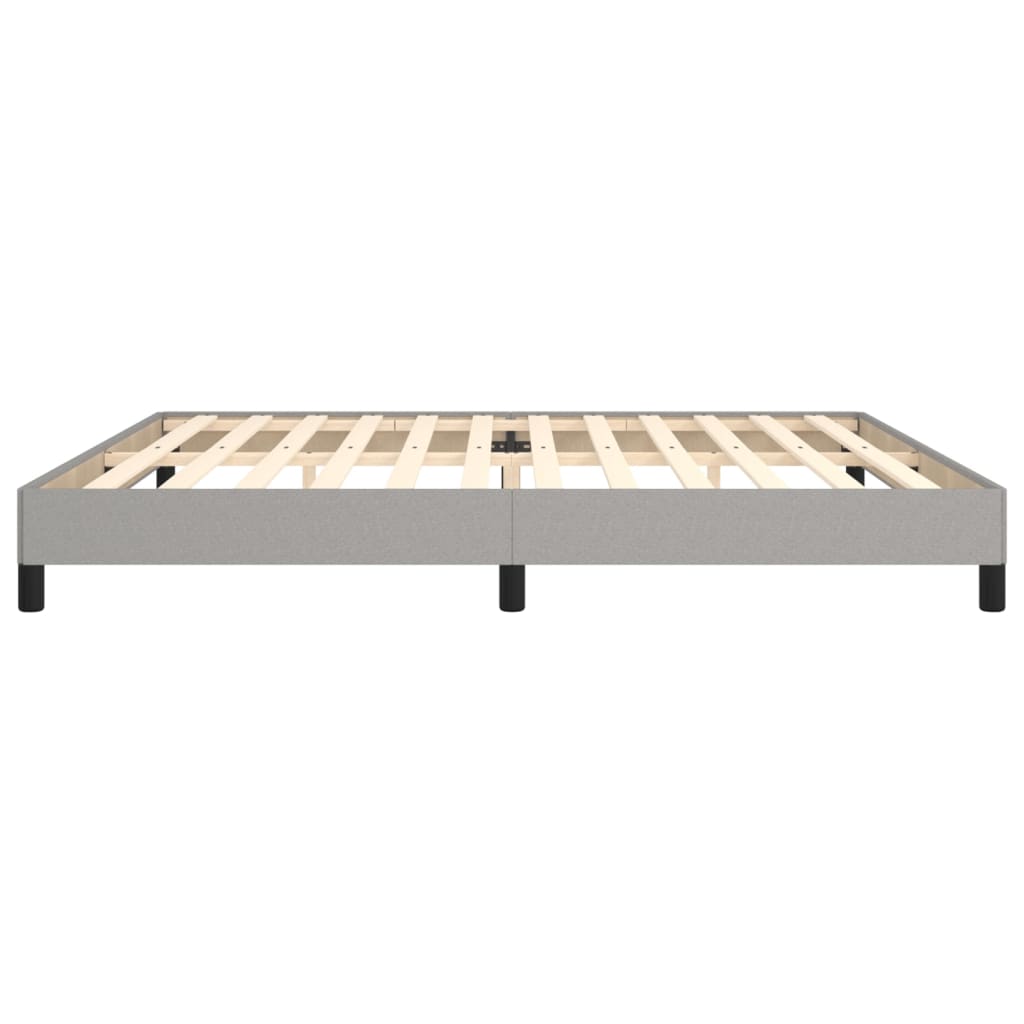 vidaXL Cama sin colchón tela gris claro 200x200 cm