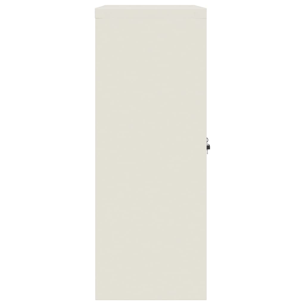 vidaXL Armario archivador de acero blanco 90x40x105 cm