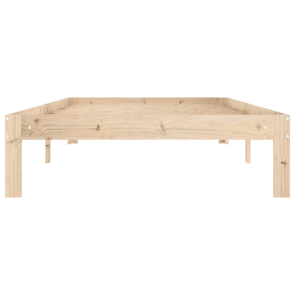 vidaXL Estructura de cama sin colchón madera maciza de pino 100x200 cm