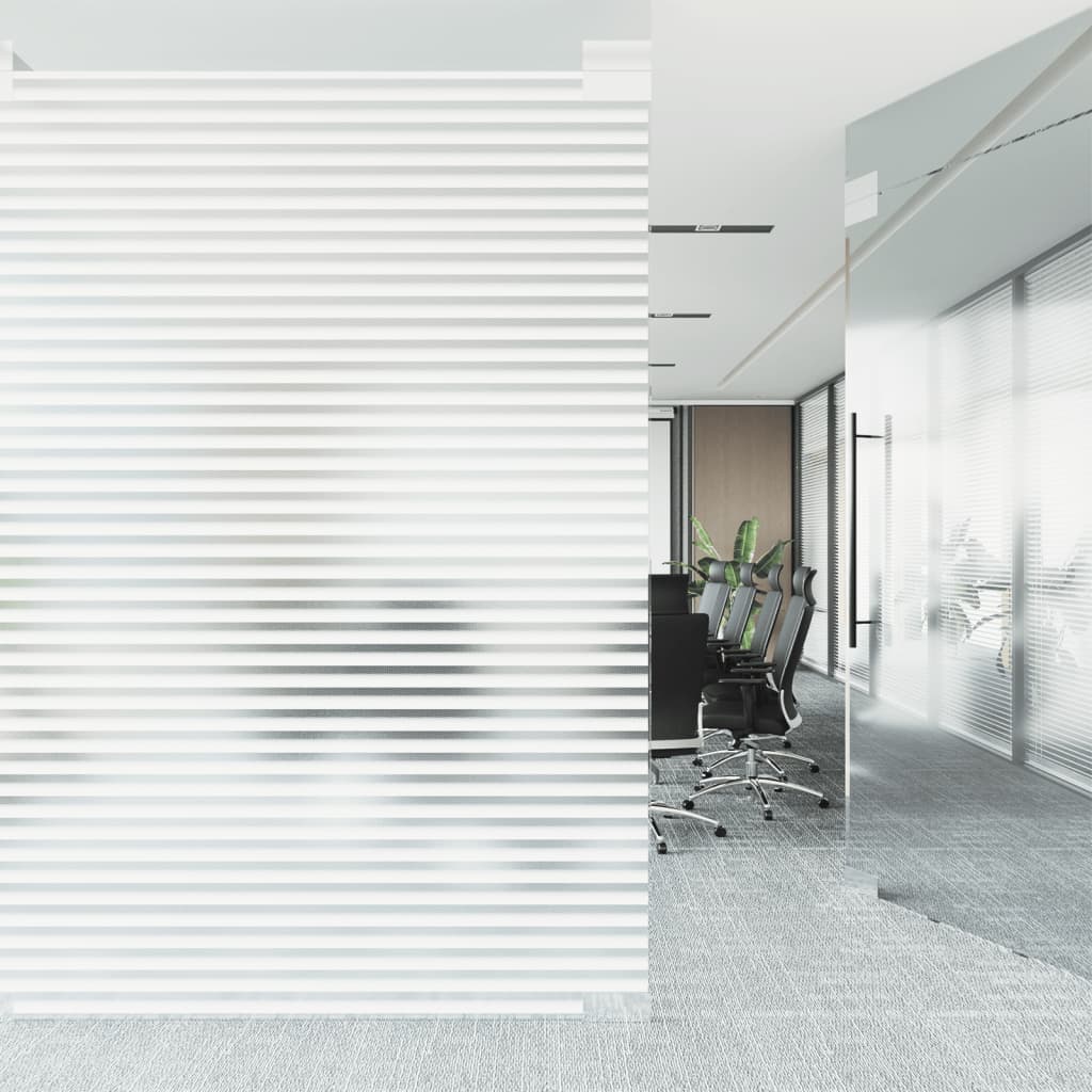 vidaXL Lámina de ventana esmerilada patrón de persiana PVC 60x500 cm