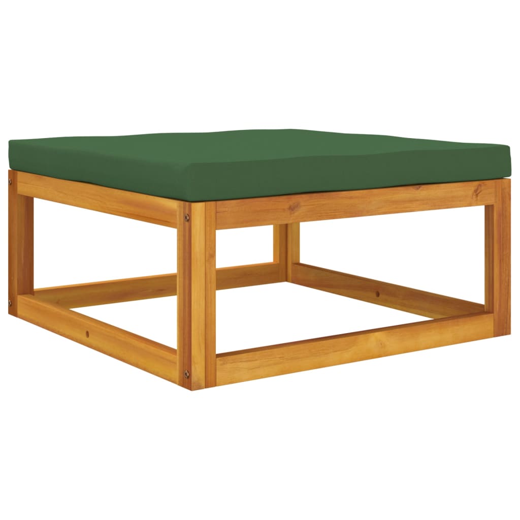 vidaXL Set de muebles para jardín 3 piezas con cojines madera acacia