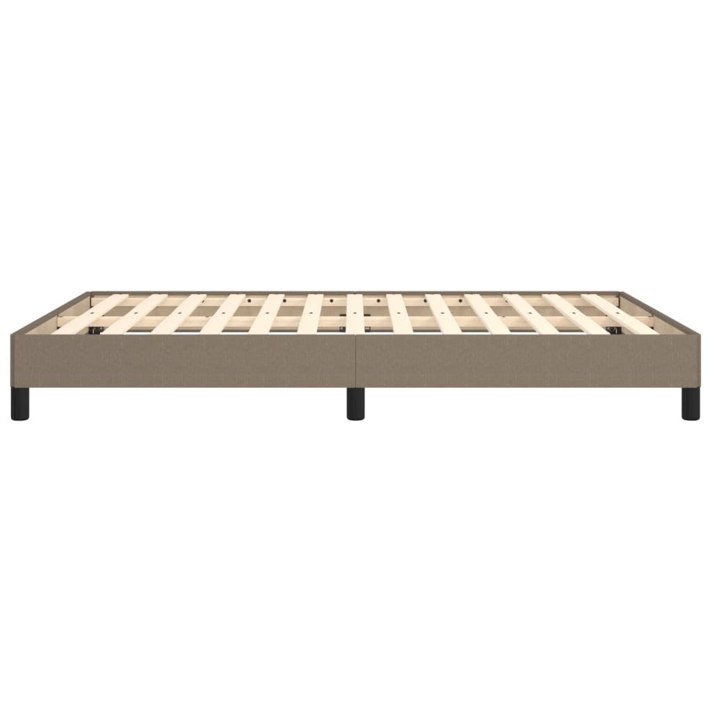 vidaXL Cama sin colchón tela gris taupe 140x190 cm