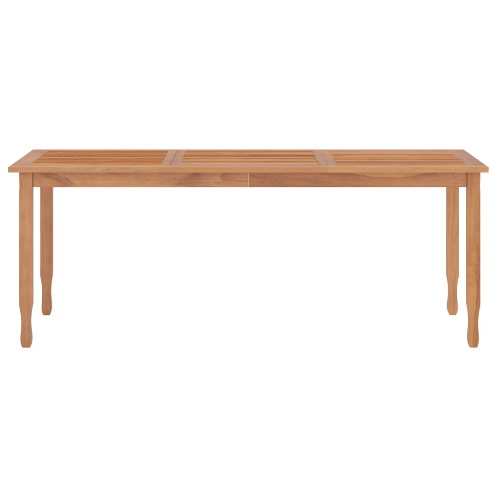 vidaXL Mesa de comedor de jardín madera maciza de teca 200x90x75 cm