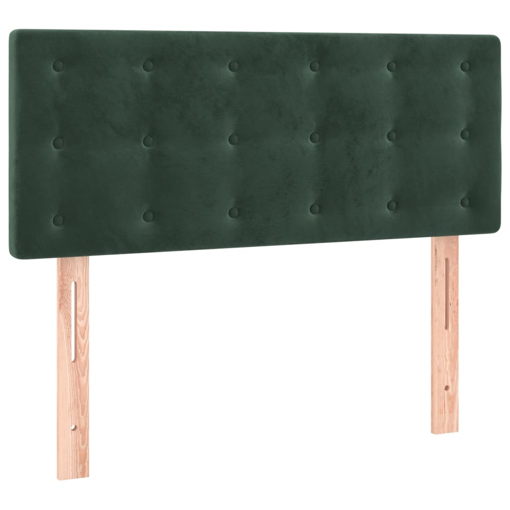 vidaXL Cabecero de terciopelo verde oscuro 80x5x78/88 cm