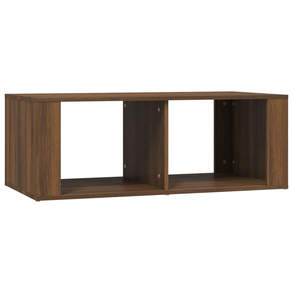 vidaXL Mesa de centro madera contrachapada roble marrón 100x50x36 cm