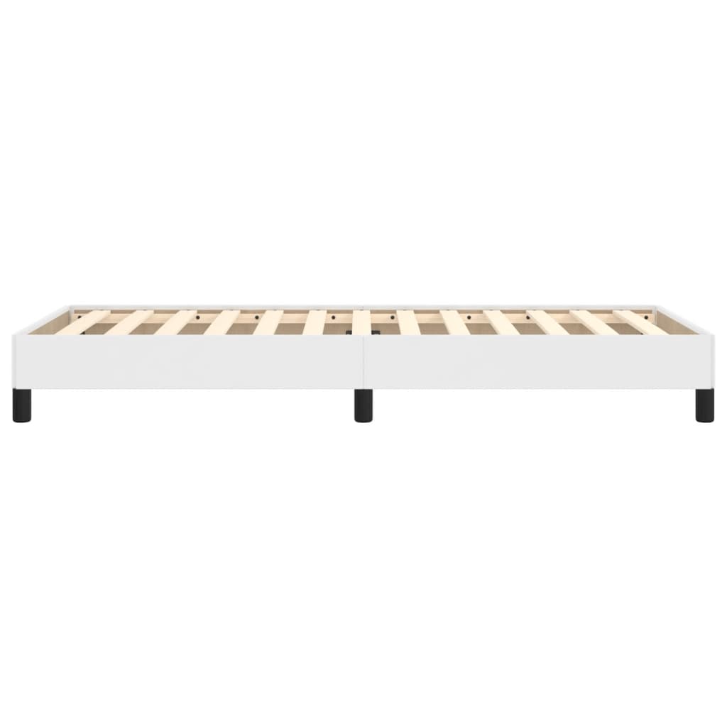 vidaXL Estructura de cama cuero sintético blanco 80x200 cm