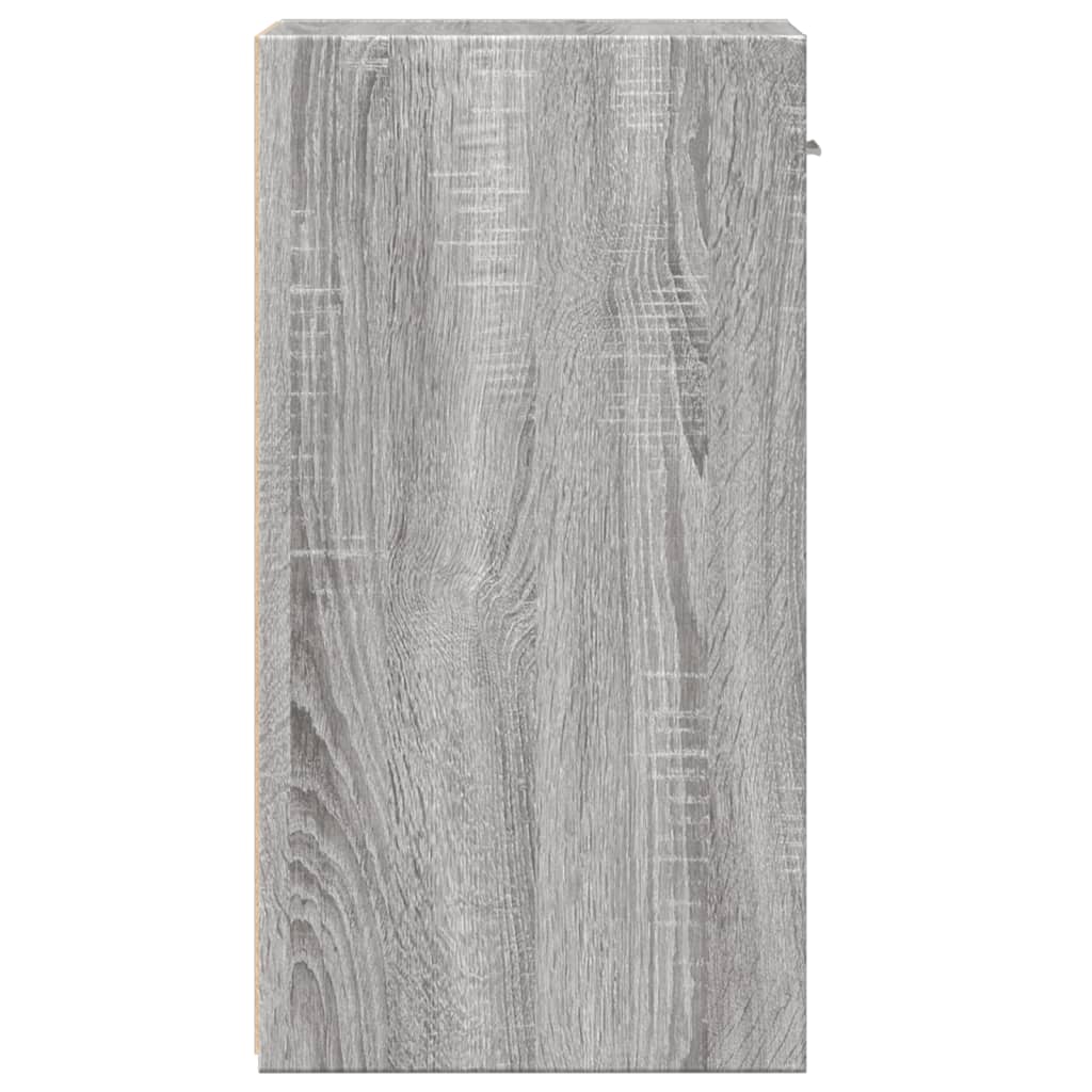 vidaXL Mesita de noche madera de ingeniería gris Sonoma 35x34x65 cm