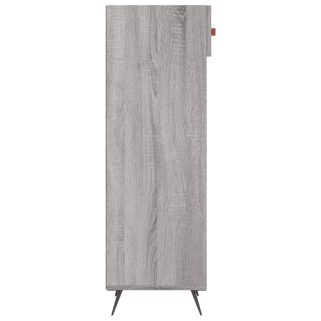 vidaXL Zapatero madera de ingeniería gris Sonoma 30x35x105 cm