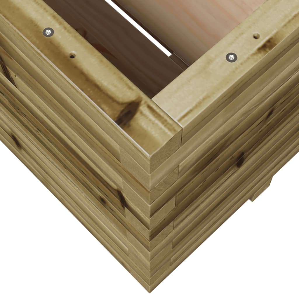 vidaXL Jardinera madera de pino impregnada 100x100x49,5 cm