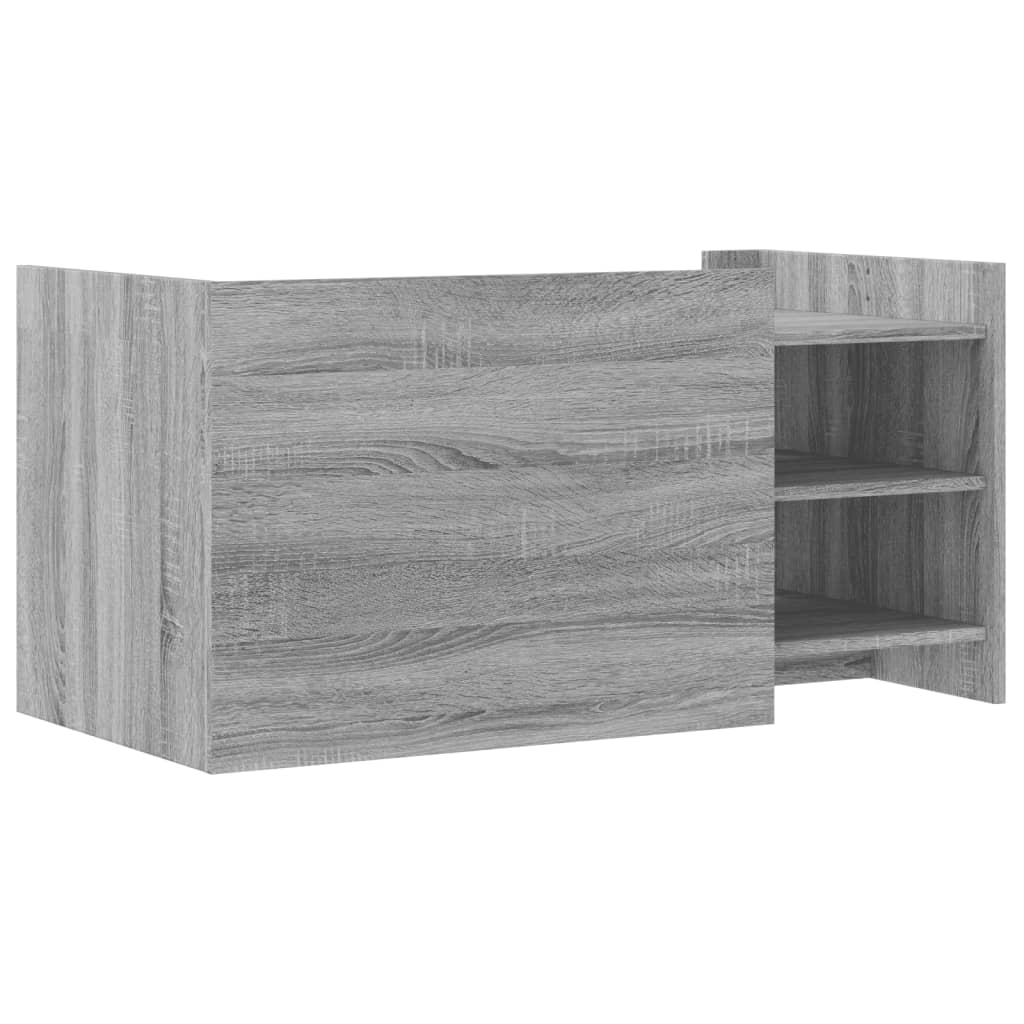 vidaXL Mesa de centro madera de ingeniería gris Sonoma 100x50x50 cm