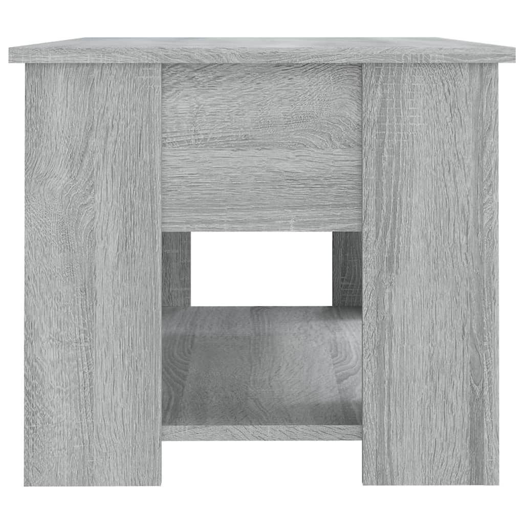 vidaXL Mesa de centro madera de ingeniería gris Sonoma 79x49x41 cm