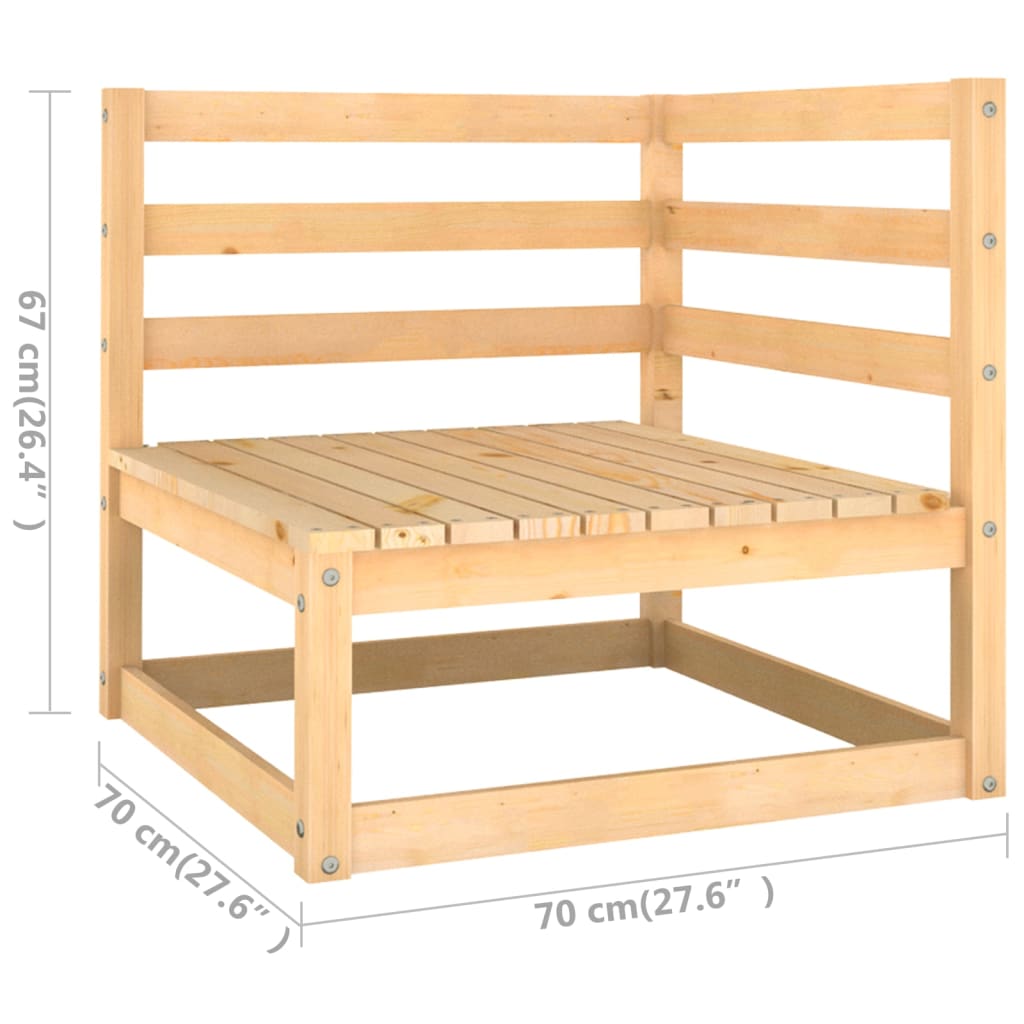 vidaXL Muebles de jardín 12 pzas con cojines antracita madera maciza