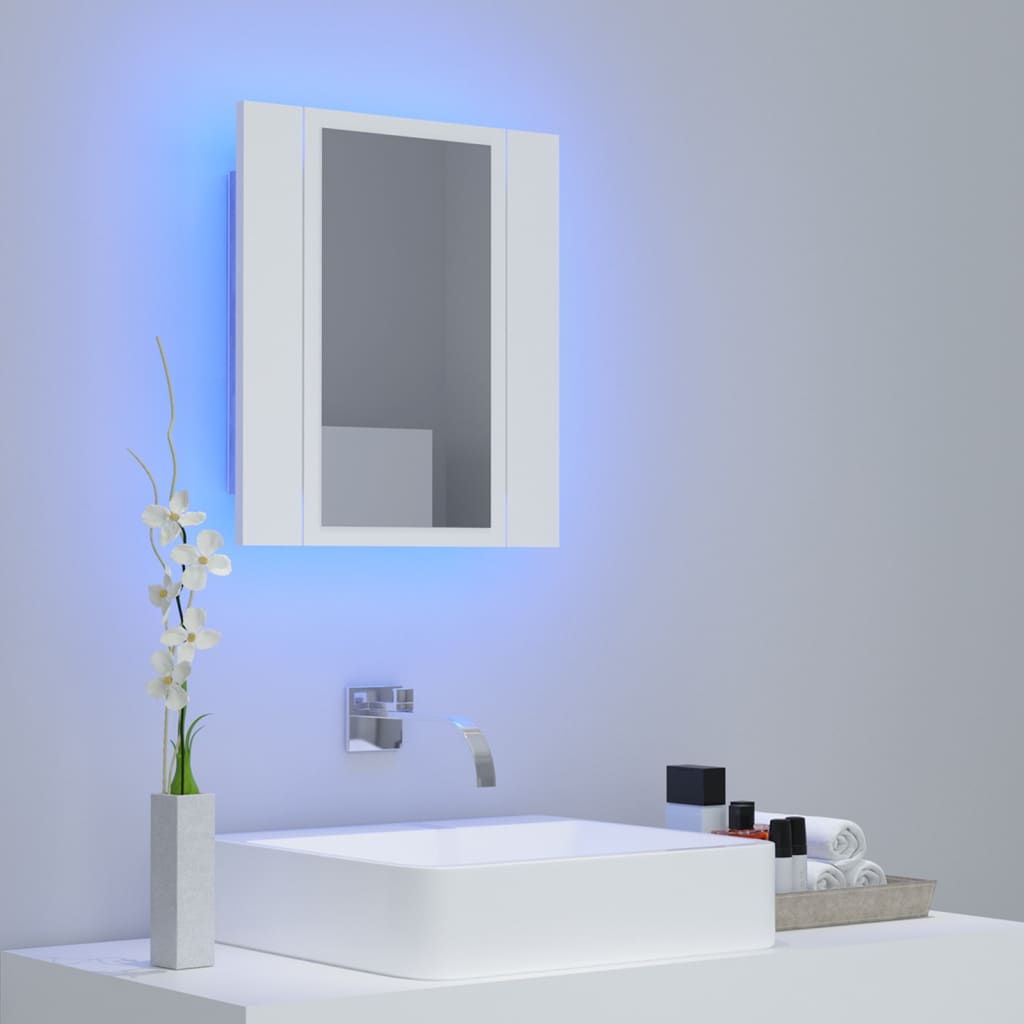vidaXL VX804983 Armario espejo baño sonoma con luz led roble 100x12x45 cm -  VX804983 - Epto