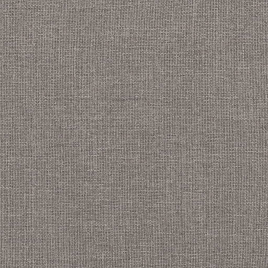 vidaXL Sofá cama con colchón tela gris taupe 90x200 cm