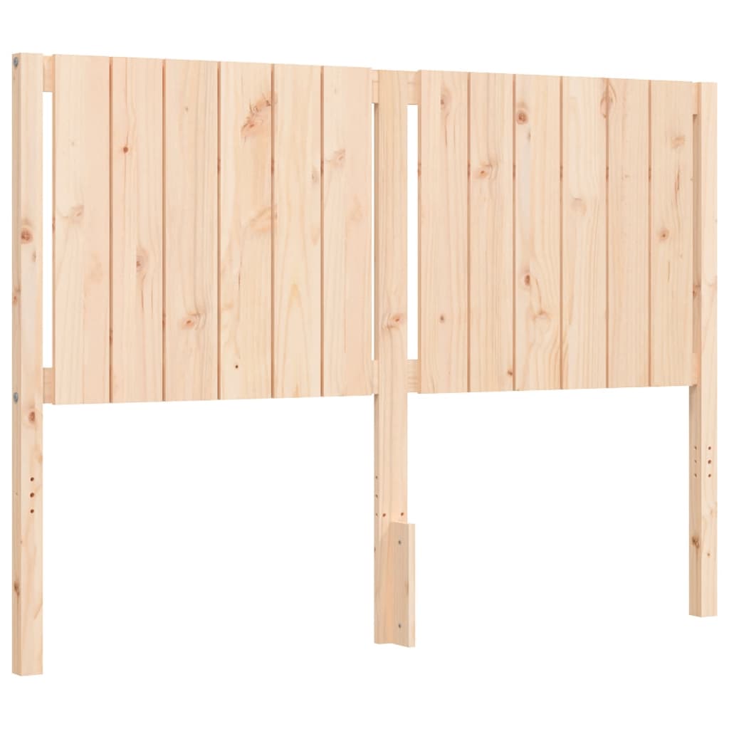 vidaXL Estructura de cama con cabecero madera maciza 140x200 cm