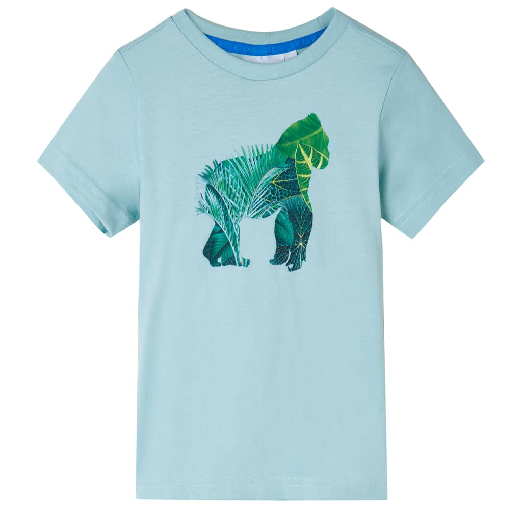 Camiseta infantil aguamarina claro 128