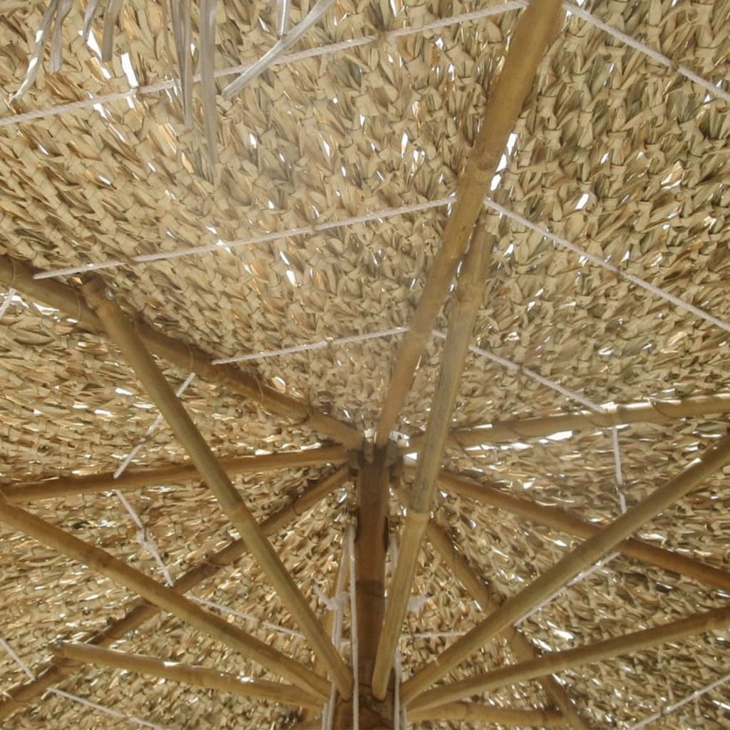 vidaXL Sombrilla de bambú con tejado de hojas de plátano 210 cm