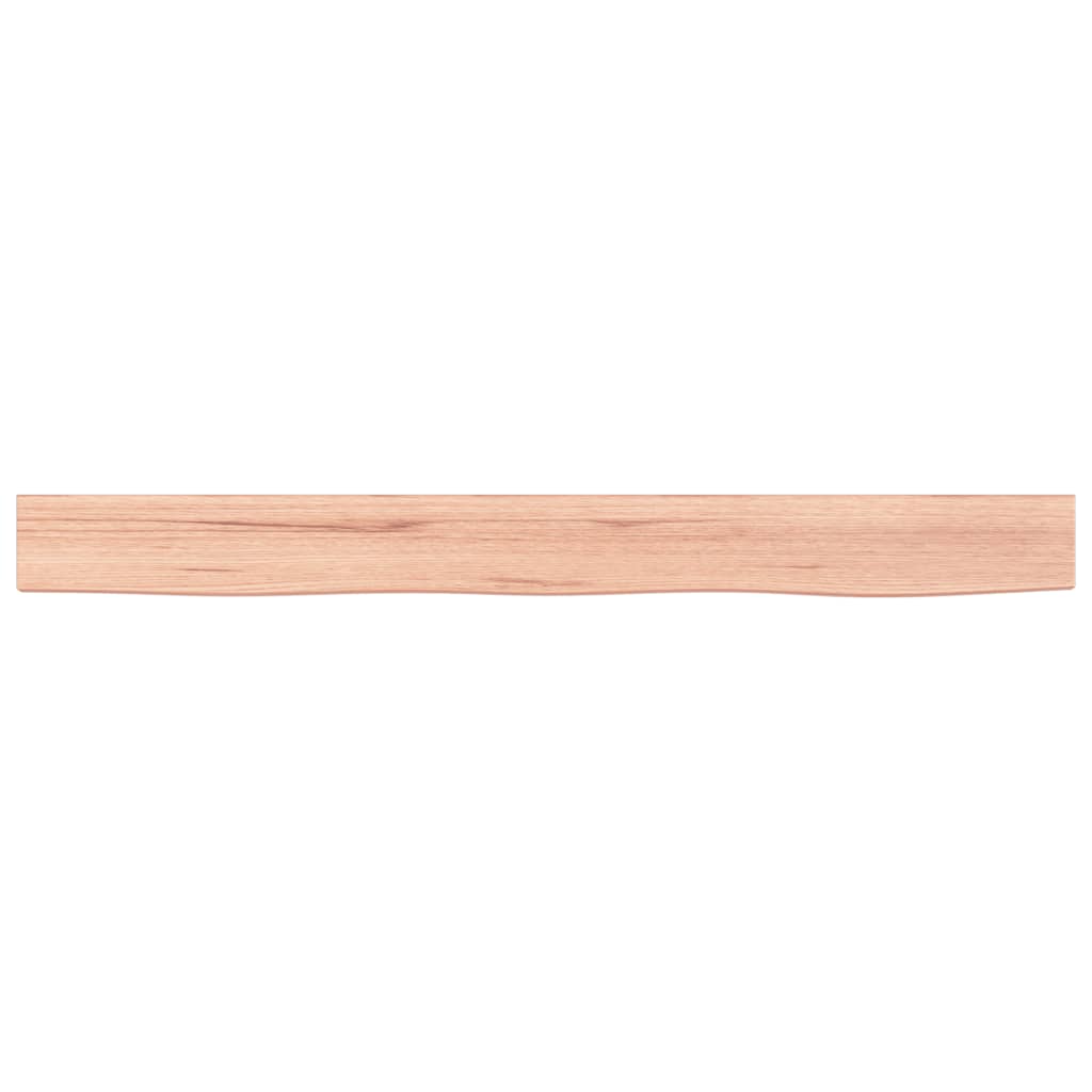 vidaXL Estante de pared madera roble tratada marrón claro 100x10x4 cm