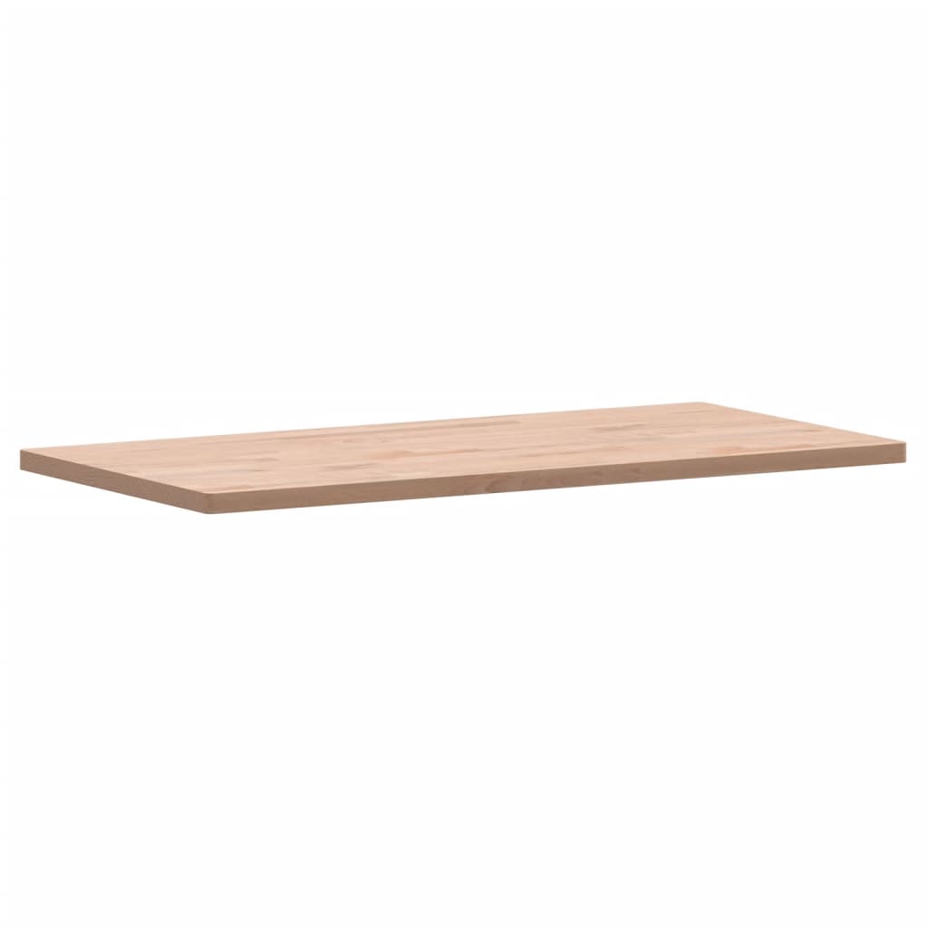 vidaXL Encimera de baño madera maciza de haya 100x50x2,5 cm