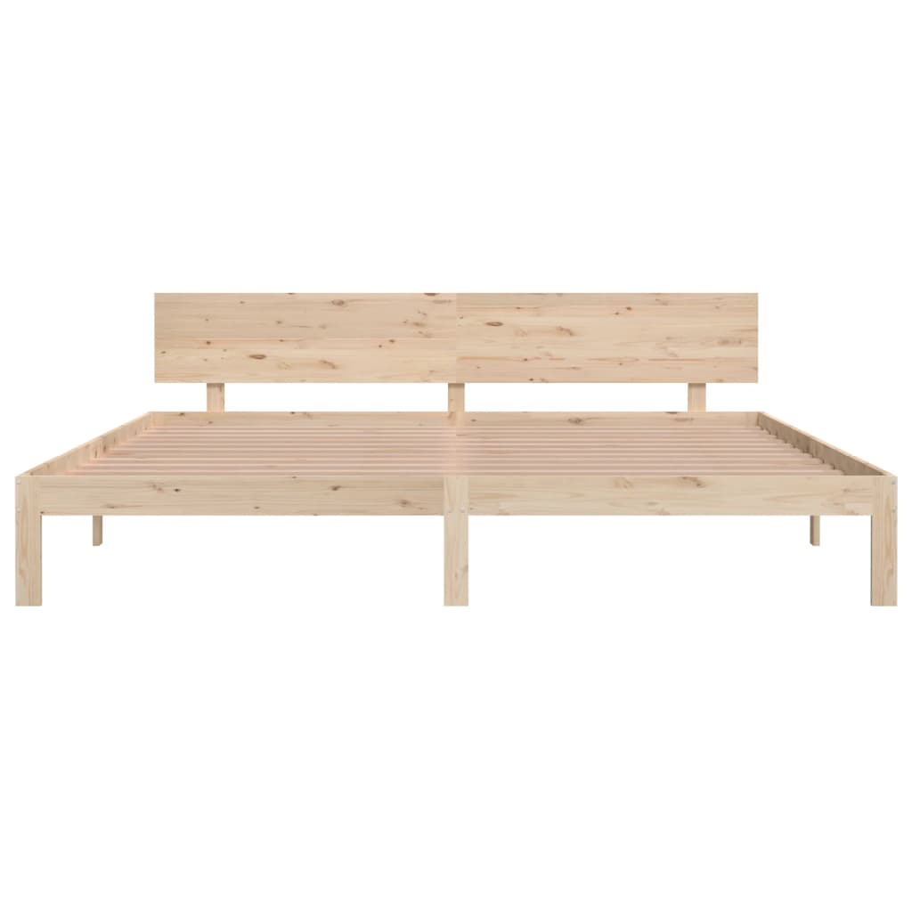 vidaXL Estructura de cama sin colchón madera maciza de pino 200x200 cm