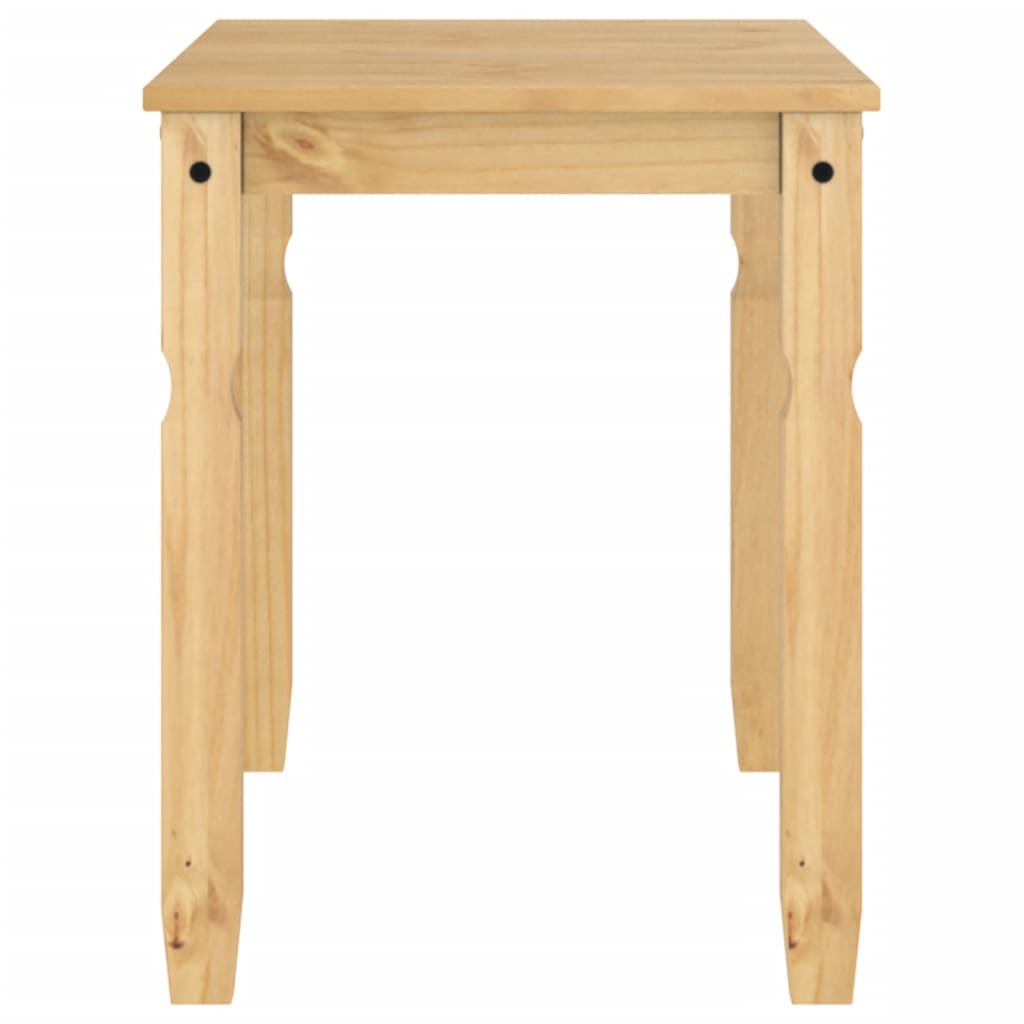 vidaXL Mesa de comedor Corona madera maciza de pino 112x60x75 cm