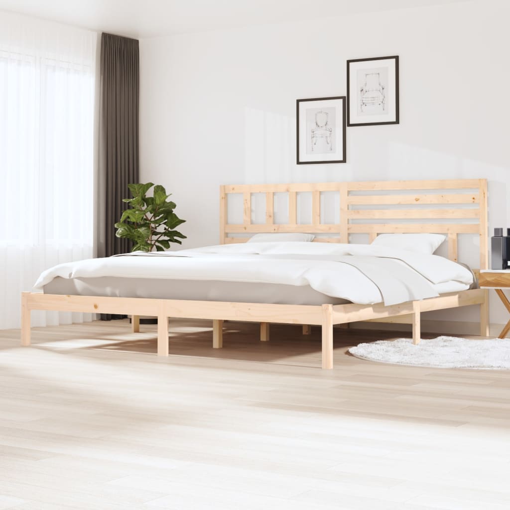 vidaXL Estructura de cama sin colchón madera maciza de pino 180x200 cm