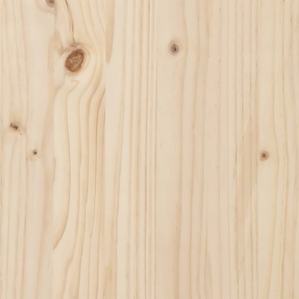 vidaXL Tumbonas con mesa 2 uds madera maciza de pino