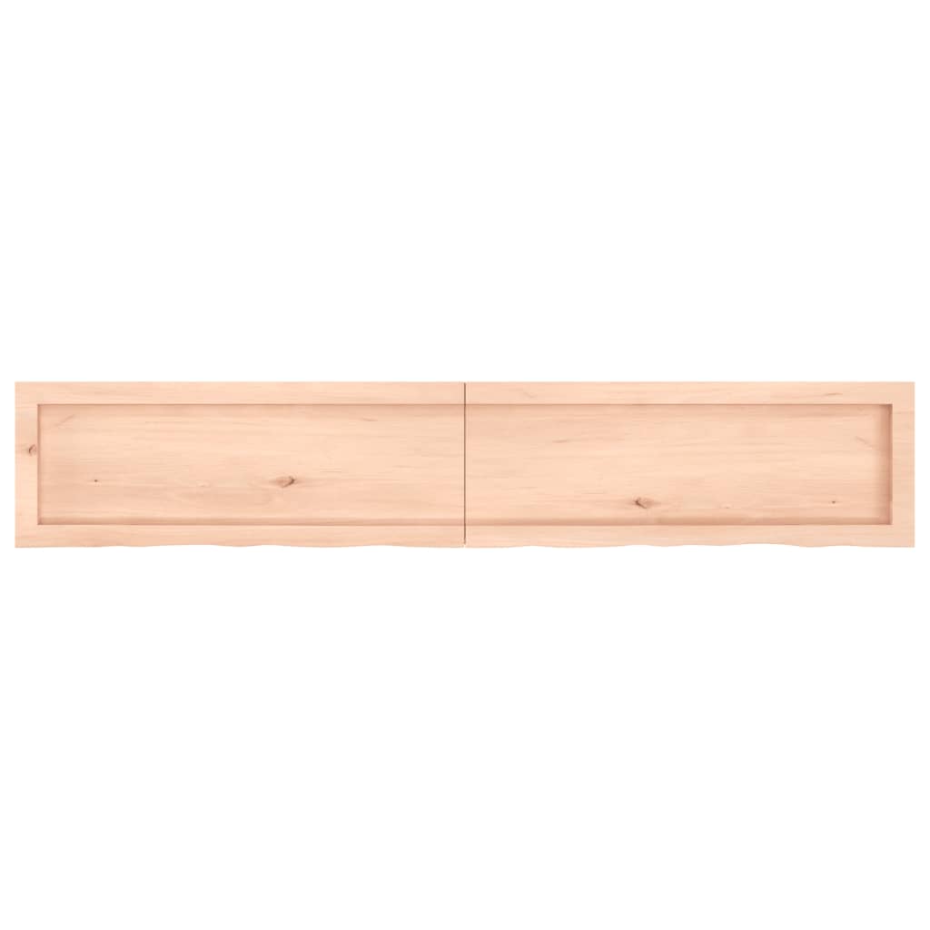 vidaXL Encimera de baño madera maciza sin tratar 160x30x(2-4) cm