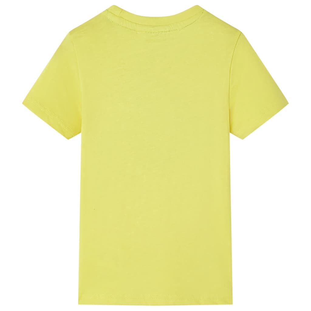 Camiseta de manga corta infantil amarillo 104