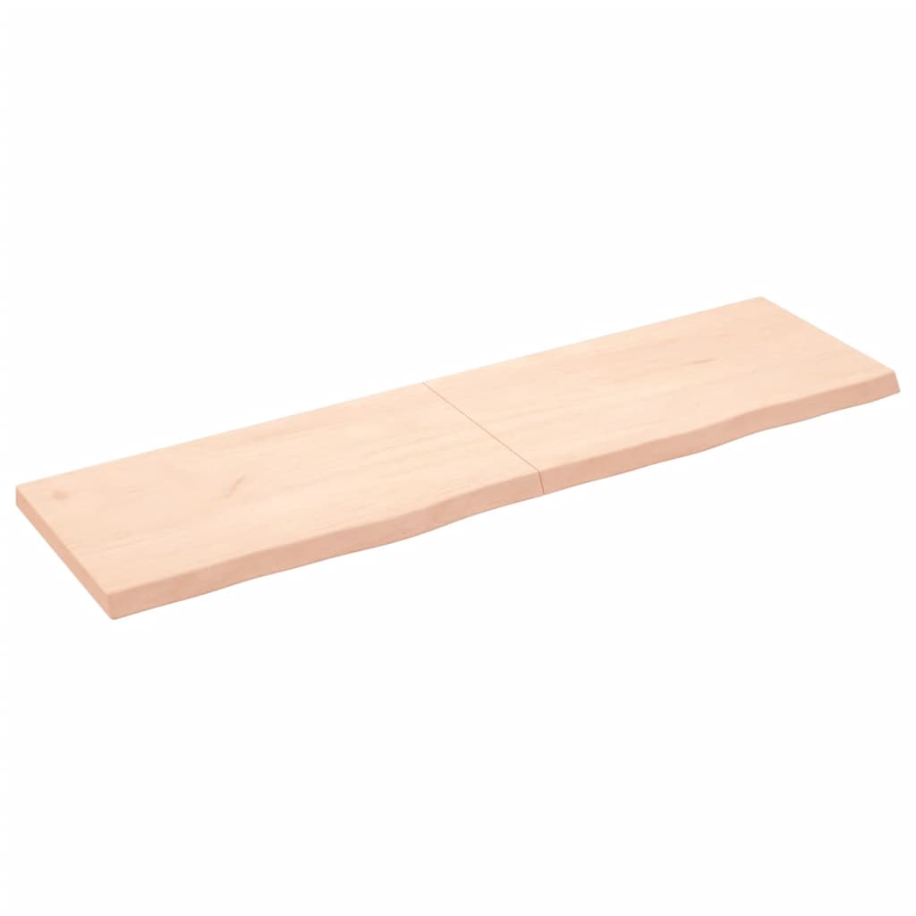 vidaXL Tablero de mesa madera maciza roble sin tratar 180x50x(2-6) cm