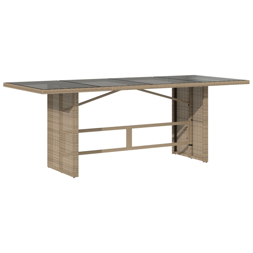 vidaXL Set comedor de jardín 9 pzas con cojines ratán sintético beige