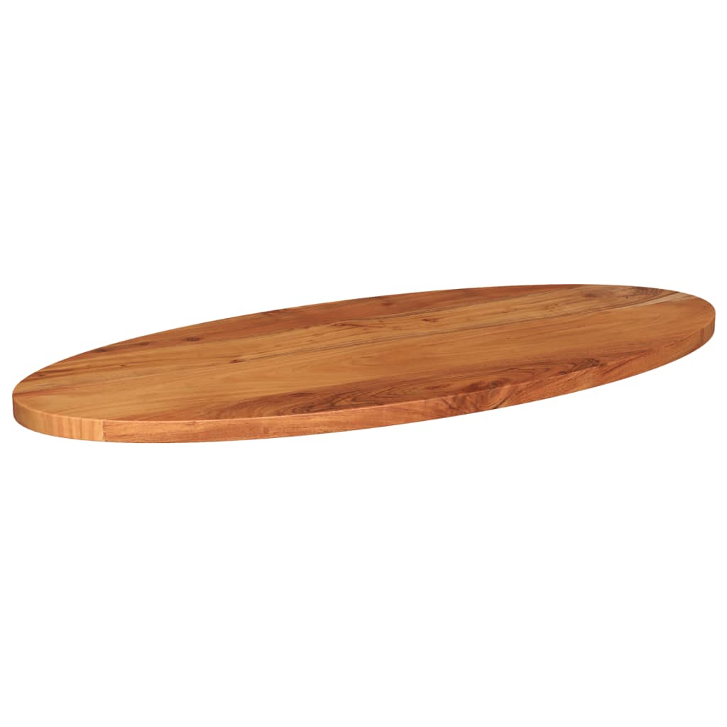 vidaXL Tablero de mesa ovalado madera maciza de acacia 110x50x2,5 cm