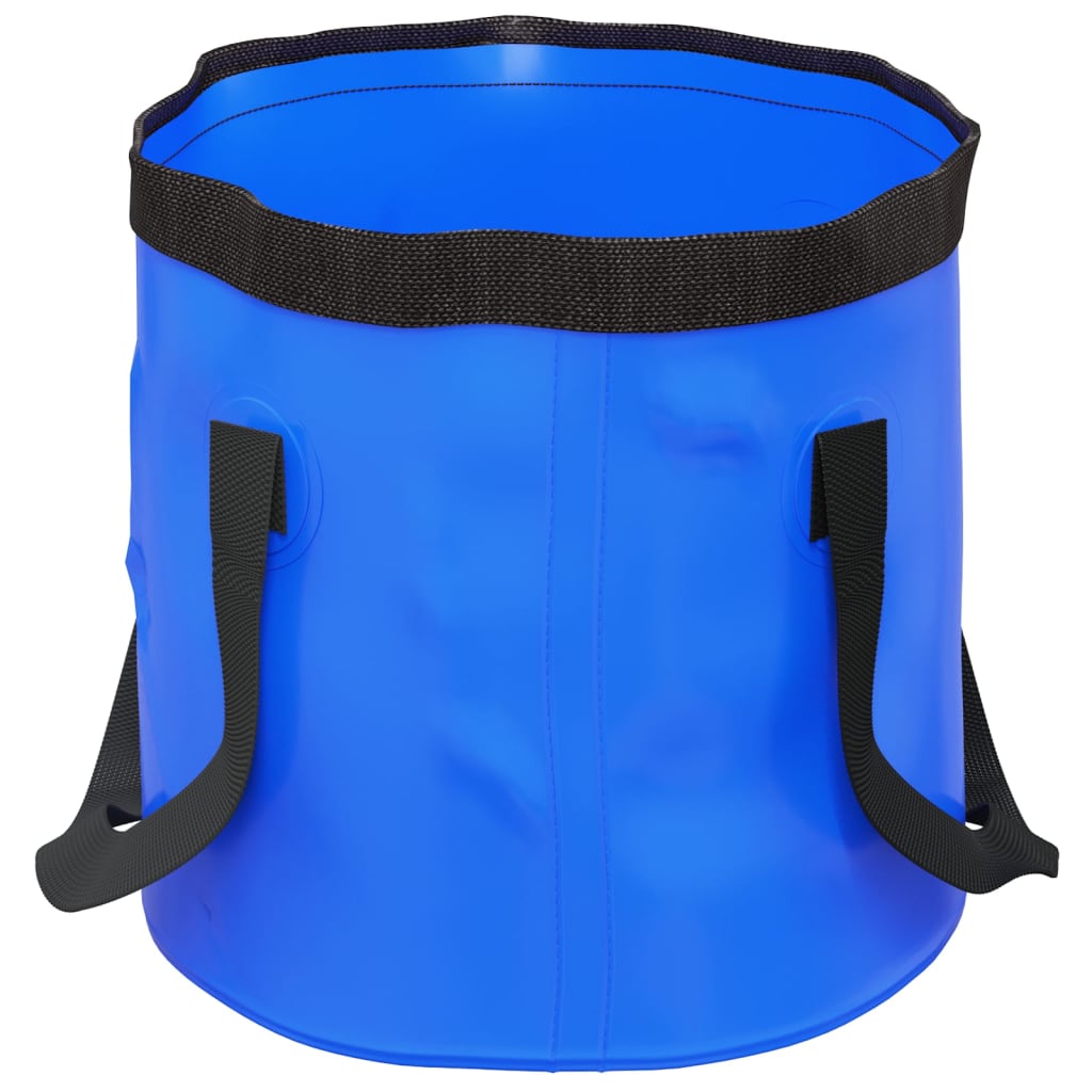 vidaXL Cubos plegables 2 unidades PVC azul 30 L