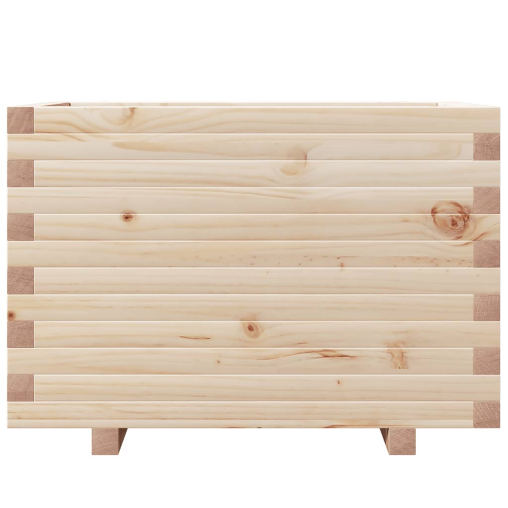 vidaXL Jardinera madera maciza de pino 70x40x49,5 cm