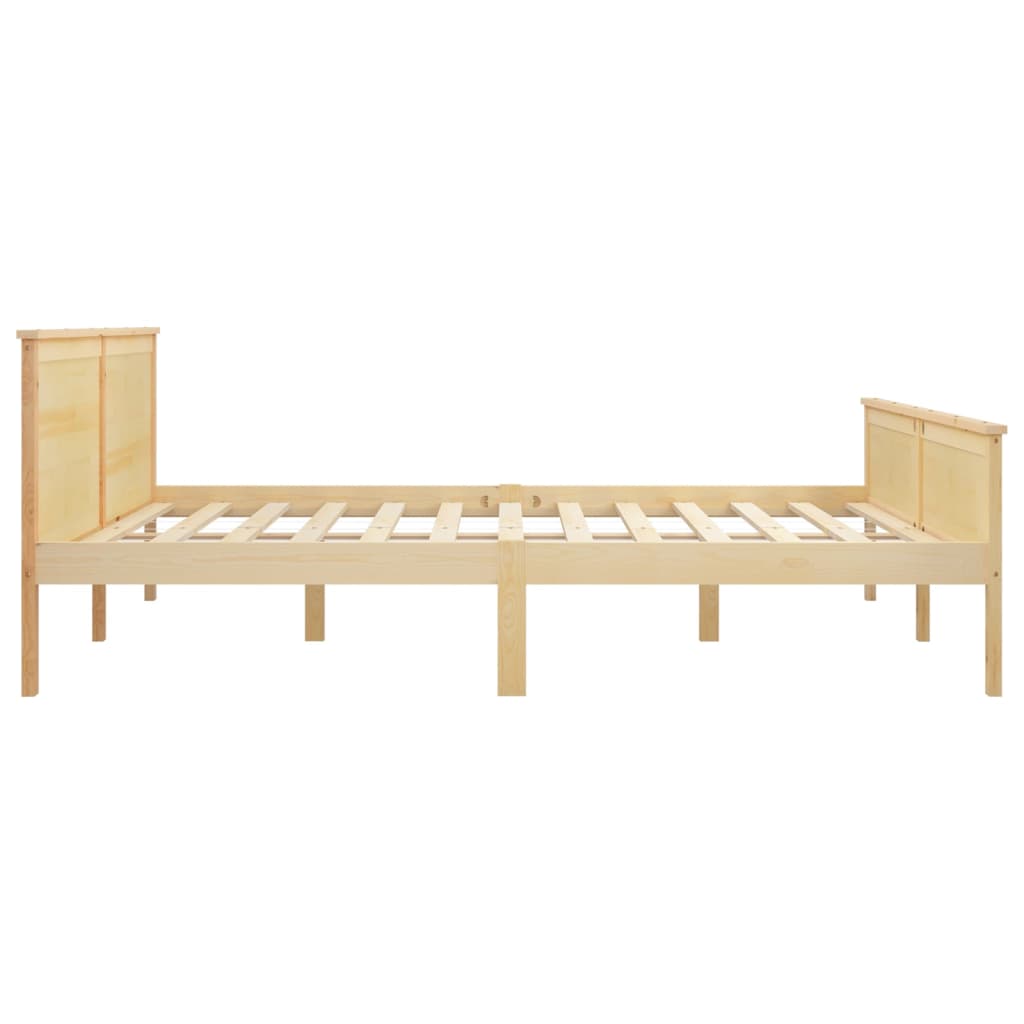 vidaXL Estructura de cama sin colchón madera maciza de pino 180x200 cm