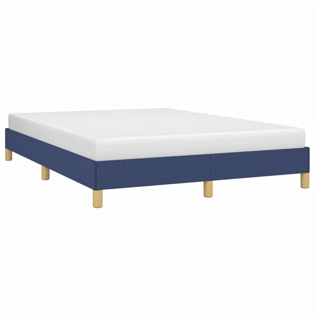 vidaXL Cama sin colchón tela azul 140x190 cm