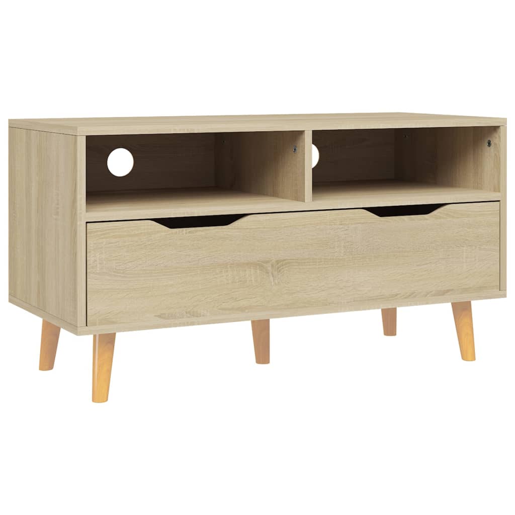 vidaXL Mueble de TV madera de ingeniería roble Sonoma 90x40x48,5 cm