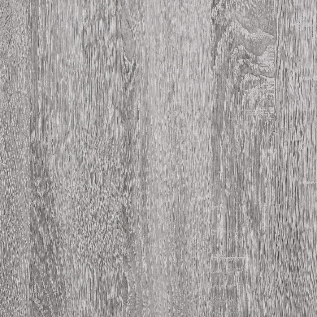 vidaXL Banco zapatero con cajón abatible gris Sonoma 82x32x56 cm