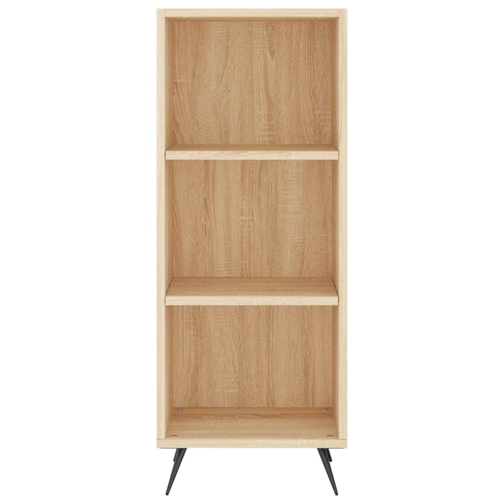 vidaXL Aparador de madera contrachapada roble Sonoma 34,5x34x180 cm