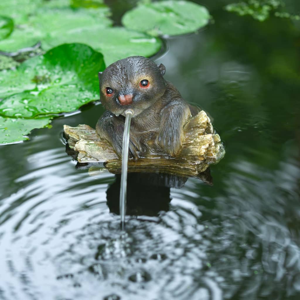 Ubbink Fuente de jardín con chorro y en forma de nutria