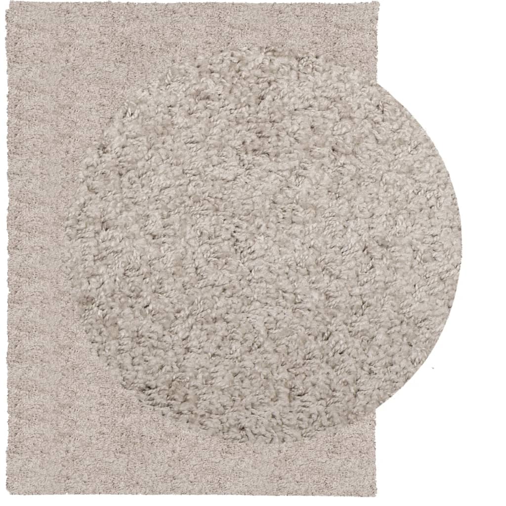 vidaXL Alfombra peluda de pelo largo moderna PAMPLONA beige 300x400 cm