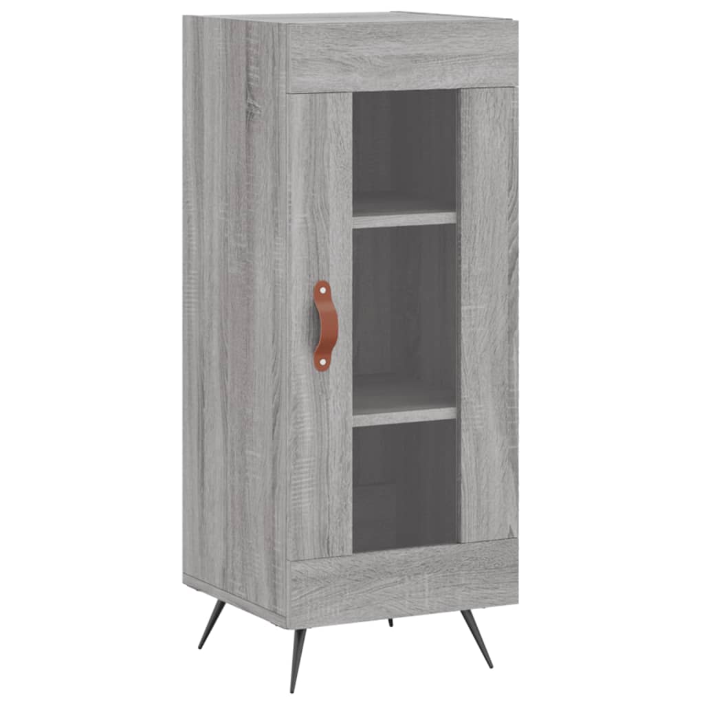 vidaXL Aparador madera de ingeniería gris Sonoma 34,5x34x90 cm