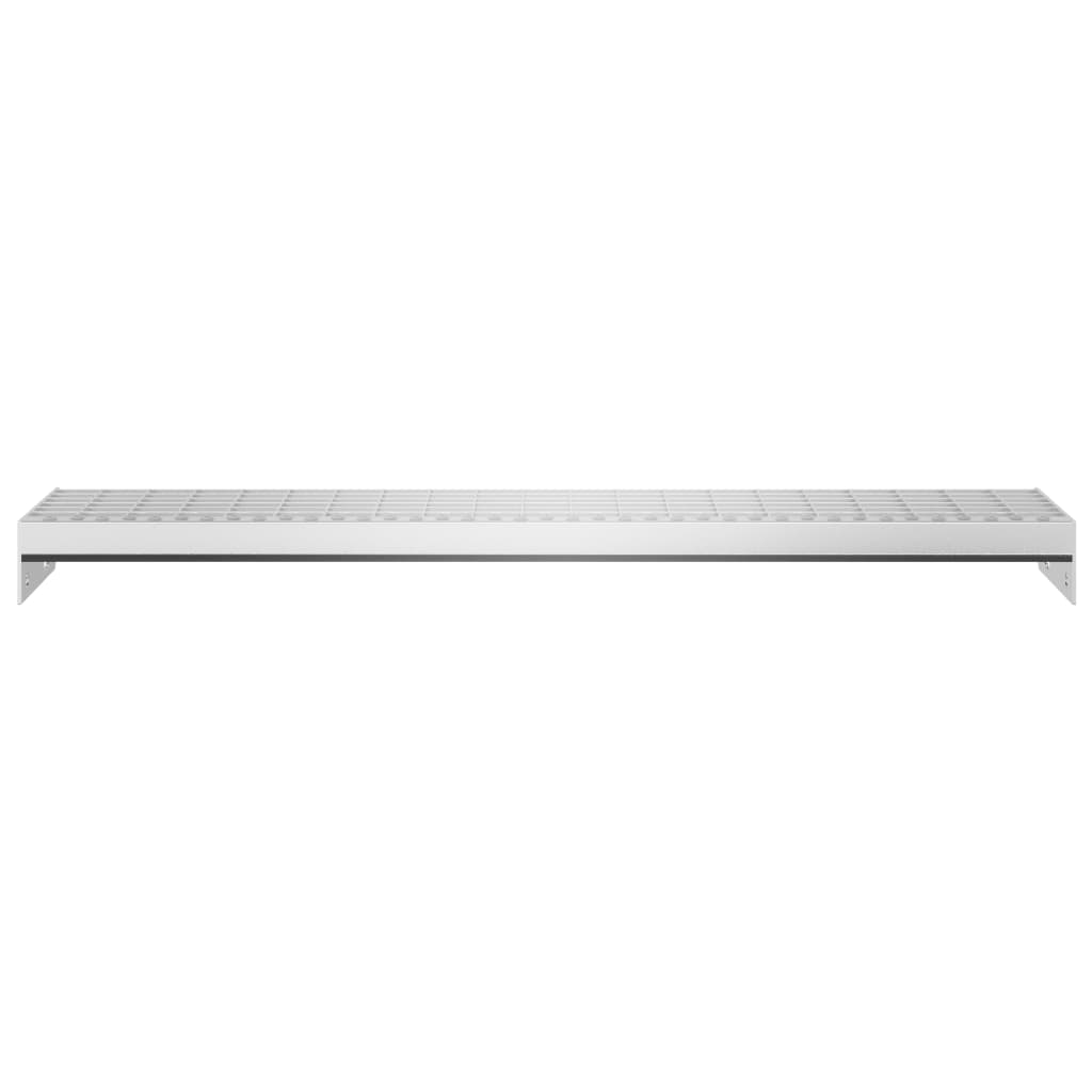 vidaXL Peldaño de rejilla acero galvanizado 90x24x7 cm