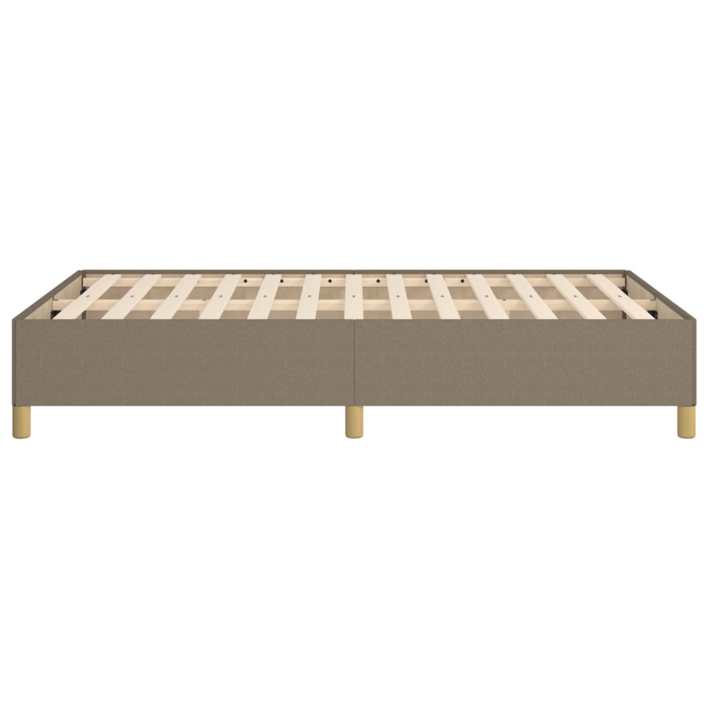 vidaXL Estructura de cama sin colchón tela gris taupe 120x200 cm