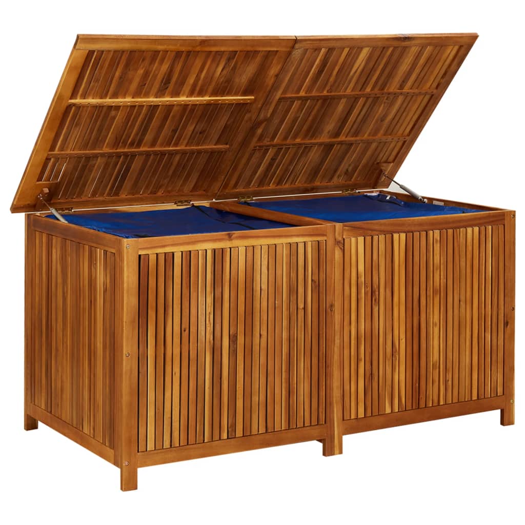 vidaXL Caja de almacenaje de jardín madera maciza acacia 150x80x75 cm