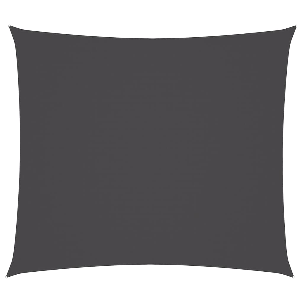 vidaXL Toldo de vela rectangular tela Oxford gris antracita 2x2,5 m