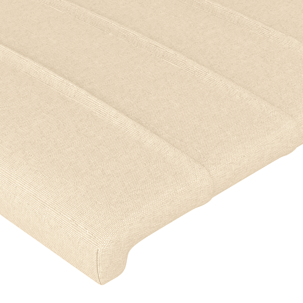 vidaXL Cama box spring con colchón tela color crema 90x190 cm